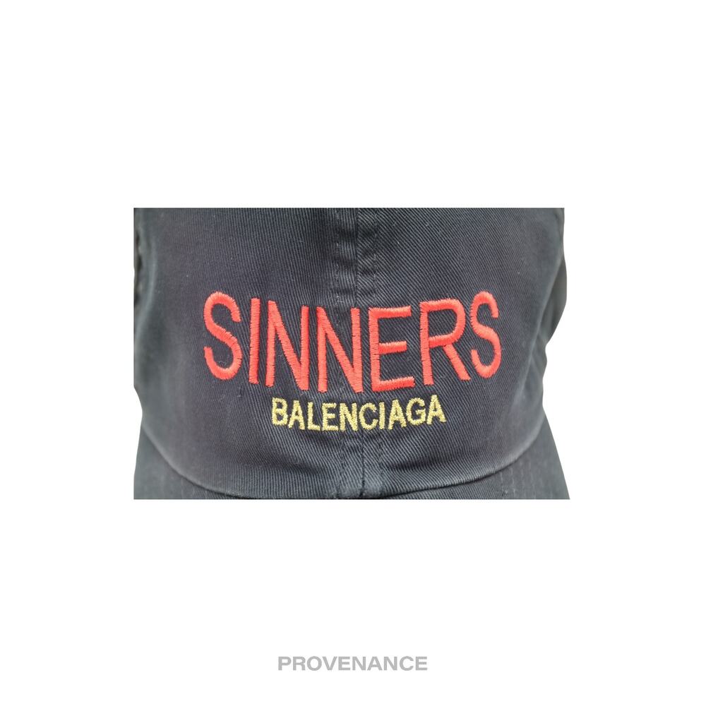 🔴 Balenciaga Sinners Cap - Washed Black - Picture 8 of 10